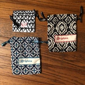 Brighton 💝 Set of 3 - Gift bag/jewelry bag